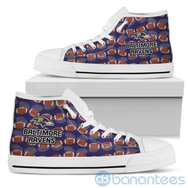 Ball Types Baltimore Ravens High Top Shoes Product Photo