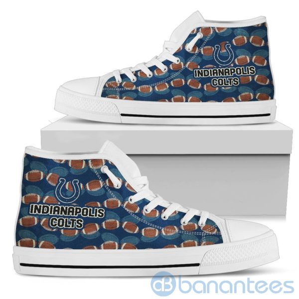 Ball Types Indianapolis Colts High Top Shoes Product Photo