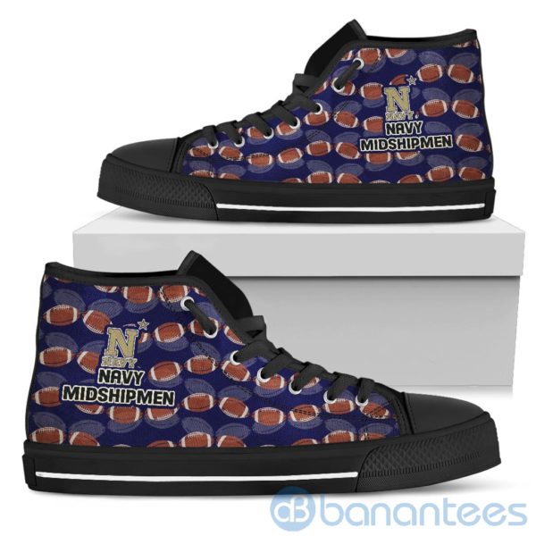 Ball Types Navy Midshipmen High Top Shoes Product Photo