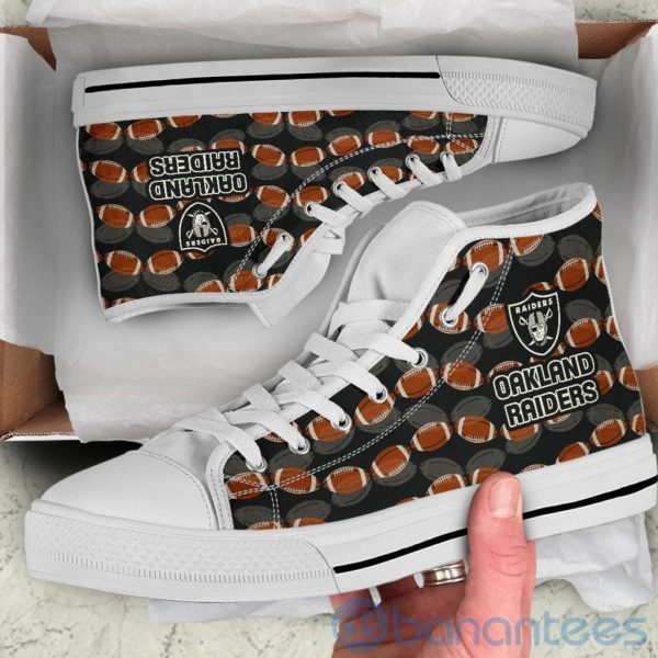 Ball Types Oakland Raiders High Top Shoes Product Photo