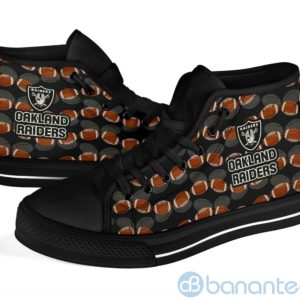 Ball Types Oakland Raiders High Top Shoes Product Photo