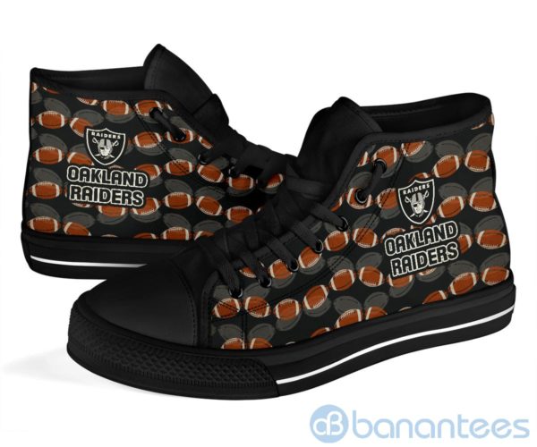 Ball Types Oakland Raiders High Top Shoes Product Photo
