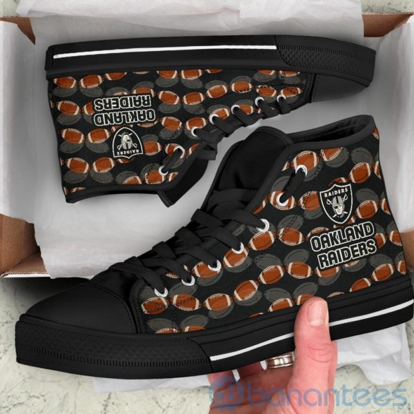 Ball Types Oakland Raiders High Top Shoes Product Photo