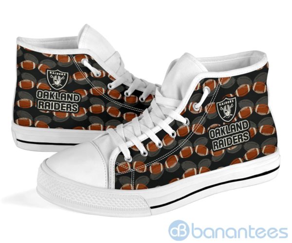 Ball Types Oakland Raiders High Top Shoes Product Photo