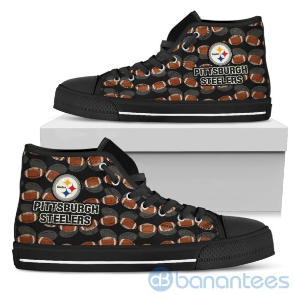 Ball Types Pittsburgh Steelers High Top Shoes Product Photo