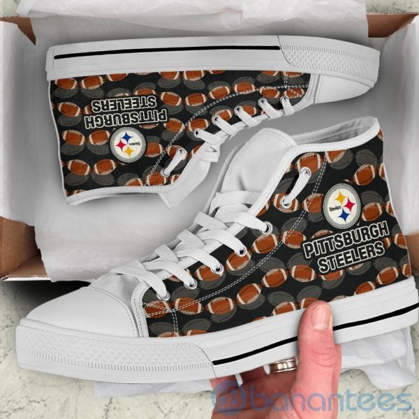 Ball Types Pittsburgh Steelers High Top Shoes Product Photo