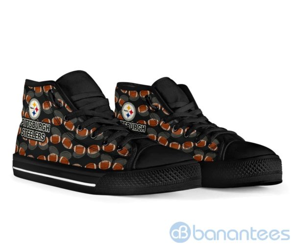 Ball Types Pittsburgh Steelers High Top Shoes Product Photo