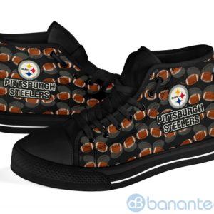 Ball Types Pittsburgh Steelers High Top Shoes Product Photo