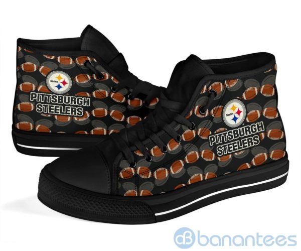 Ball Types Pittsburgh Steelers High Top Shoes Product Photo