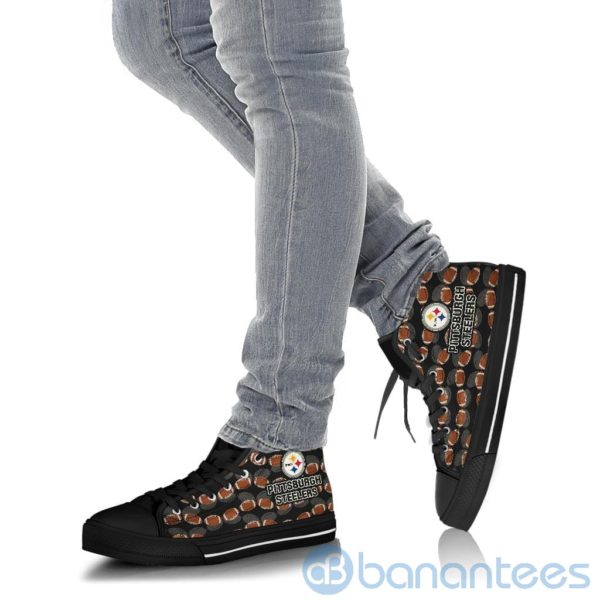 Ball Types Pittsburgh Steelers High Top Shoes Product Photo