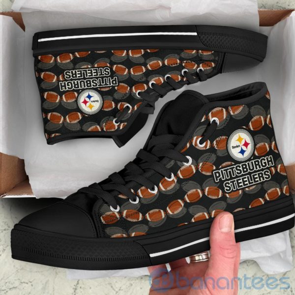 Ball Types Pittsburgh Steelers High Top Shoes Product Photo