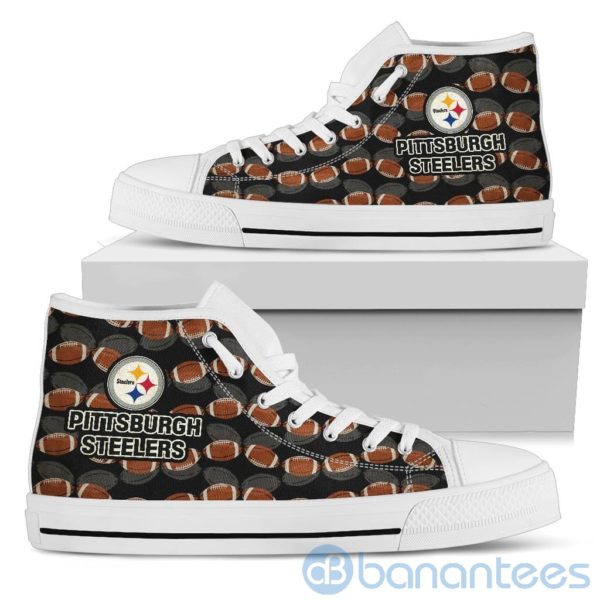 Ball Types Pittsburgh Steelers High Top Shoes Product Photo