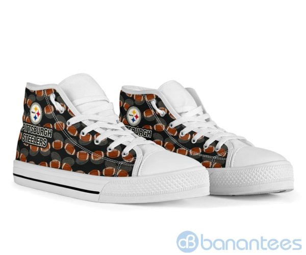 Ball Types Pittsburgh Steelers High Top Shoes Product Photo