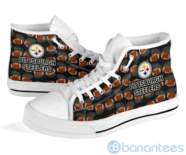 Ball Types Pittsburgh Steelers High Top Shoes Product Photo