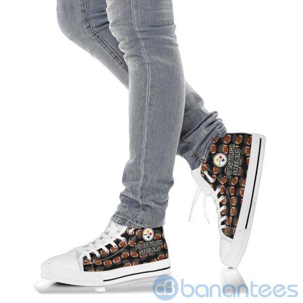 Ball Types Pittsburgh Steelers High Top Shoes Product Photo