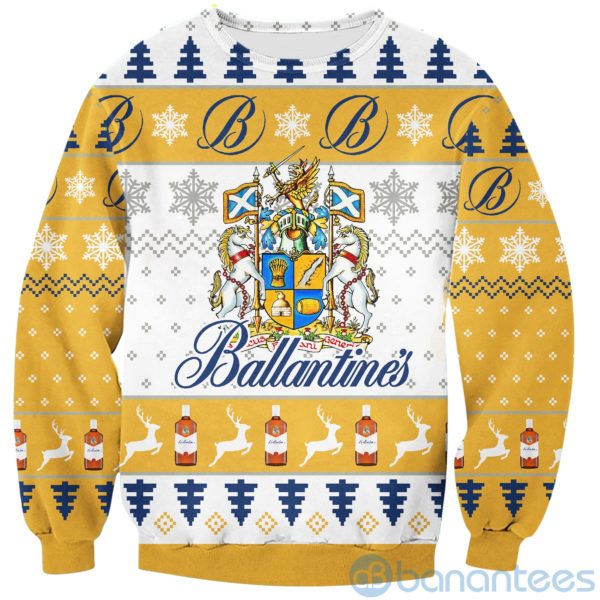 Ballantine's Ugly Christmas All Over Printed 3D Hoodie Sweatshirt Product Photo