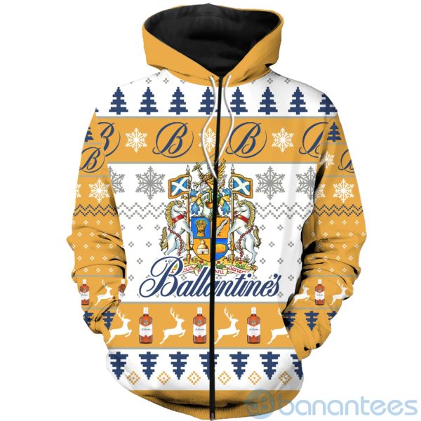 Ballantine's Ugly Christmas All Over Printed 3D Hoodie Sweatshirt Product Photo