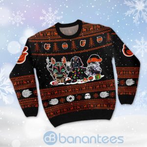 Baltimore Orioles Star Wars Ugly Christmas 3D Sweater Product Photo