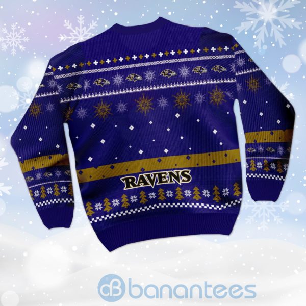Baltimore Ravens Mickey Mouse Funny Ugly Christmas 3D Sweater Product Photo
