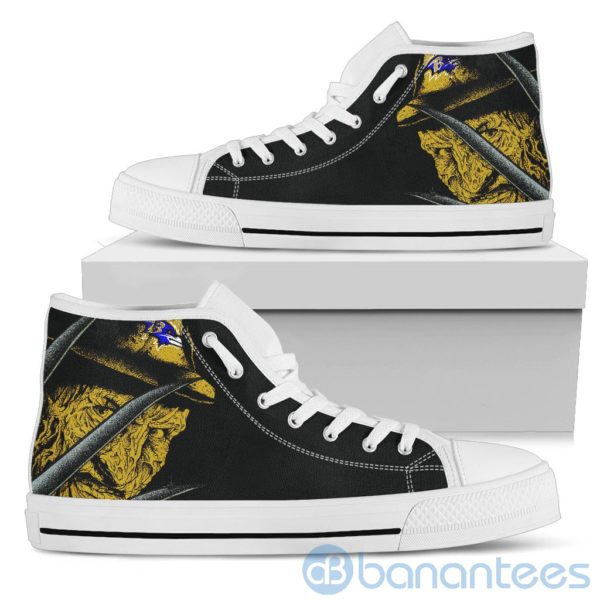 Baltimore Ravens Nightmare Freddy High Top Shoes Product Photo