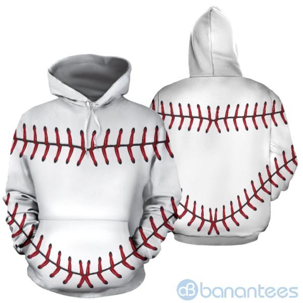 Baseball All Over Printed 3D Hoodie Product Photo