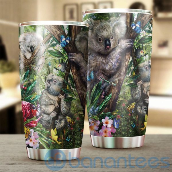 Beautiful Koala And Flower Tumbler Product Photo