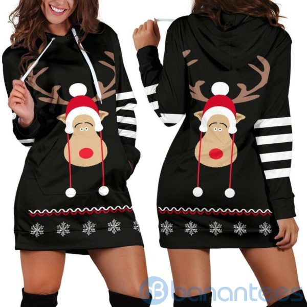 Beautiful Ugly Christmas Hoodie Dress For Women Product Photo