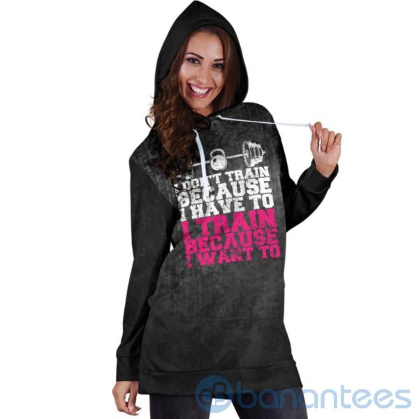 Because I Want To Hoodie Dress For Women Product Photo