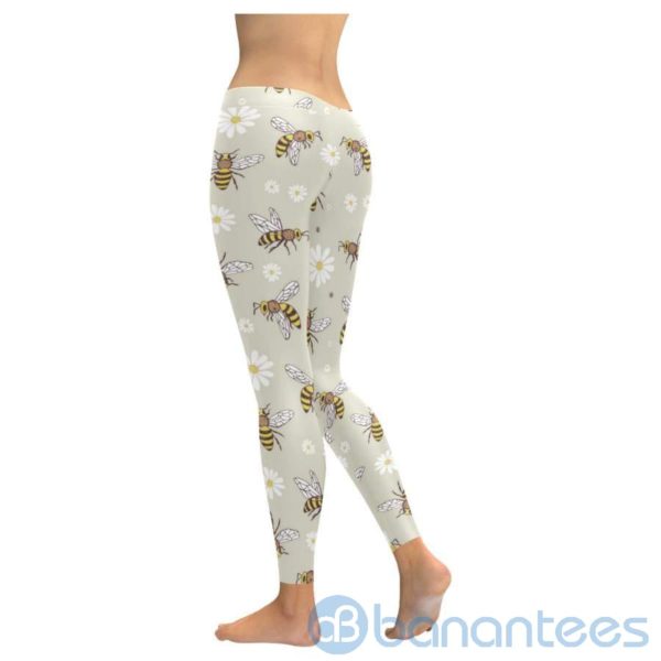 Bee And Flower Leggings For Women Product Photo