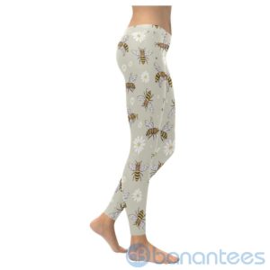 Bee And Flower Leggings For Women Product Photo