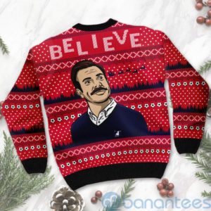 Believe Ted Lasso Merry Christmas Wanker Christmas Uglu Christmas 3D Sweater Product Photo