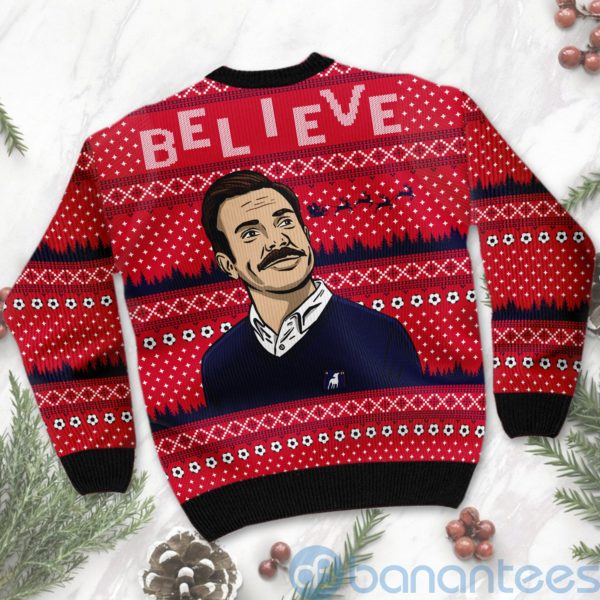 Believe Ted Lasso Merry Christmas Wanker Christmas Uglu Christmas 3D Sweater Product Photo