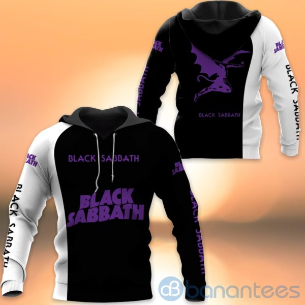 Black Sabbath Team Black All Over Printed Hoodies Zip Hoodies Product Photo