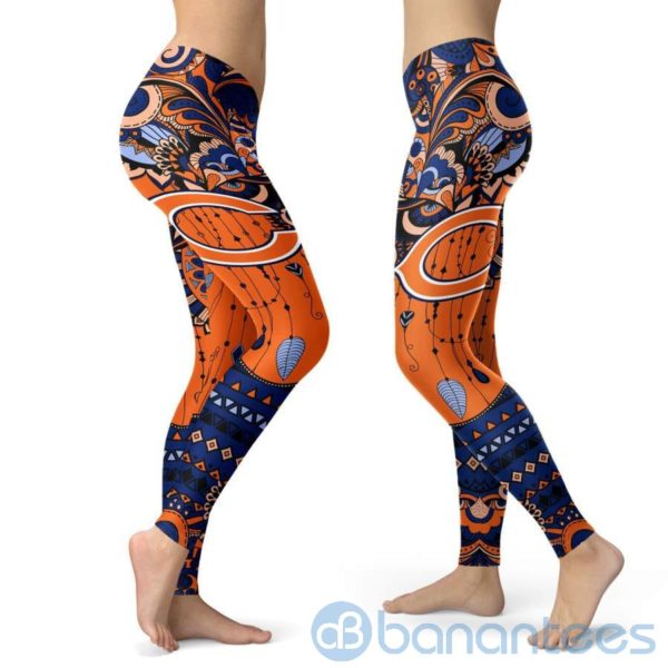 Boho Style Chicago Bears Leggings For Women Product Photo