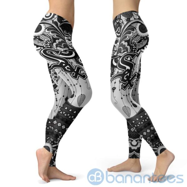 Boho Style Chicago White Sox Leggings For Women Product Photo