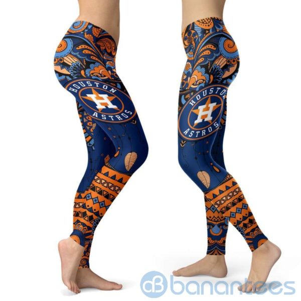 Boho Style Houston Astros Leggings For Women Product Photo