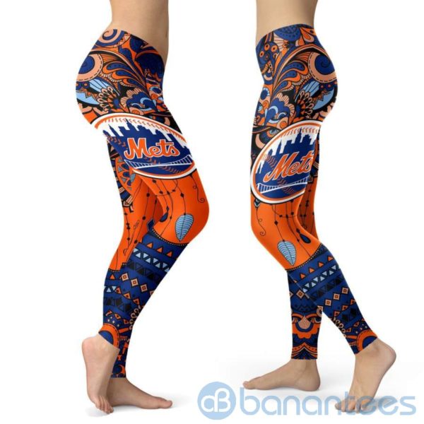 Boho Style New York Mets Leggings For Women Product Photo