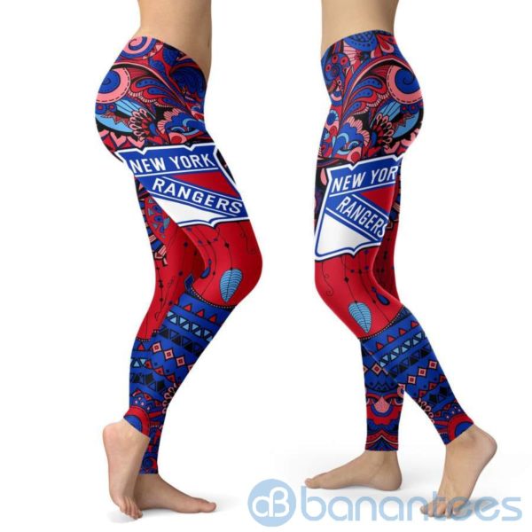 Boho Style New York Rangers Leggings For Women Product Photo