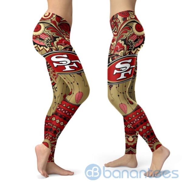 Boho Style San Francisco 49ers Leggings For Women Product Photo