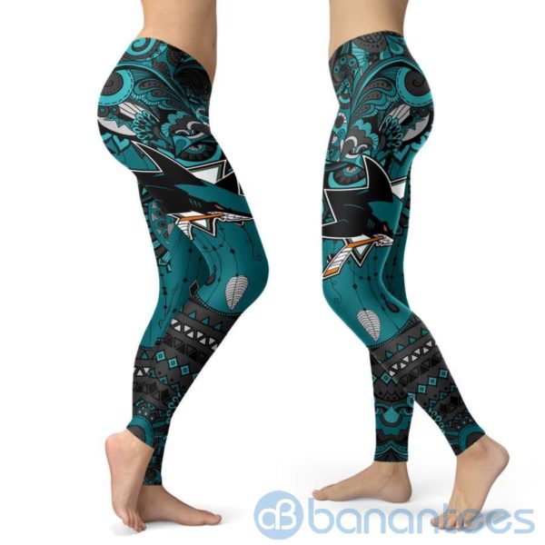Boho Style San Jose Sharks Leggings For Women Product Photo