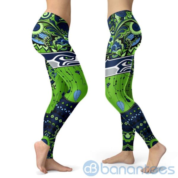 Boho Style Seattle Seahawks Leggings For Women Product Photo