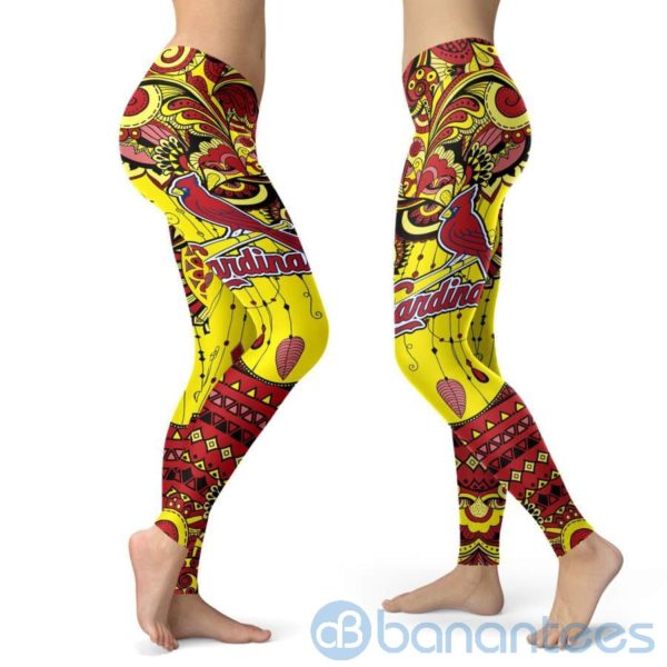 Boho Style St. Louis Cardinals Leggings For Women Product Photo