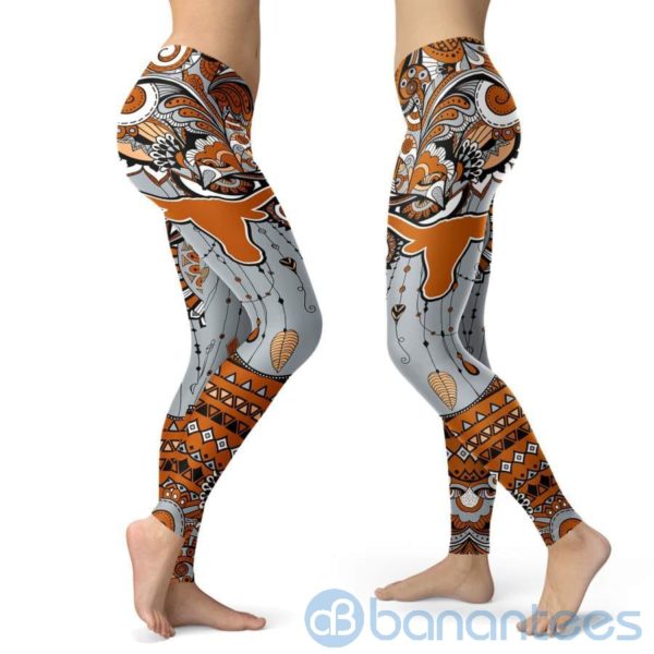 Boho Style Texas Longhorns Leggings For Women Product Photo