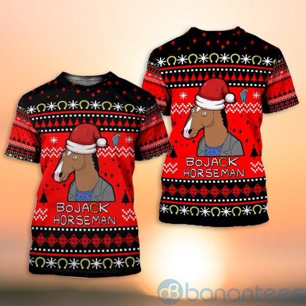 Bojack Horseman Ugly Christmas All Over Printed 3D Shirt Product Photo