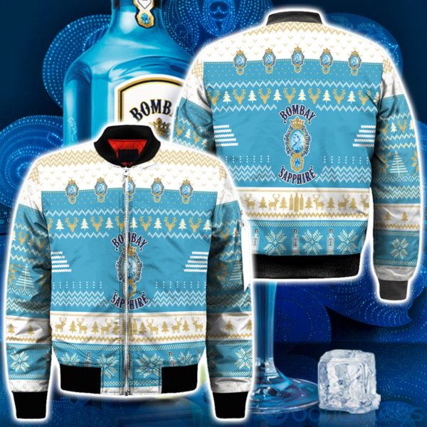 Bombay Sapphire Ugly Christmas All Over Printed 3D Shirt Product Photo