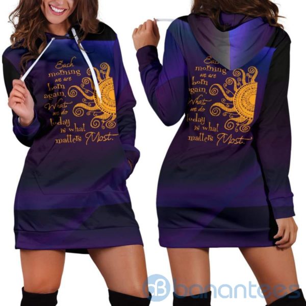 Born Again Funny Hoodie Dress For Women Product Photo