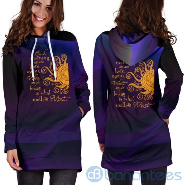 Born Again Funny Hoodie Dress For Women Product Photo