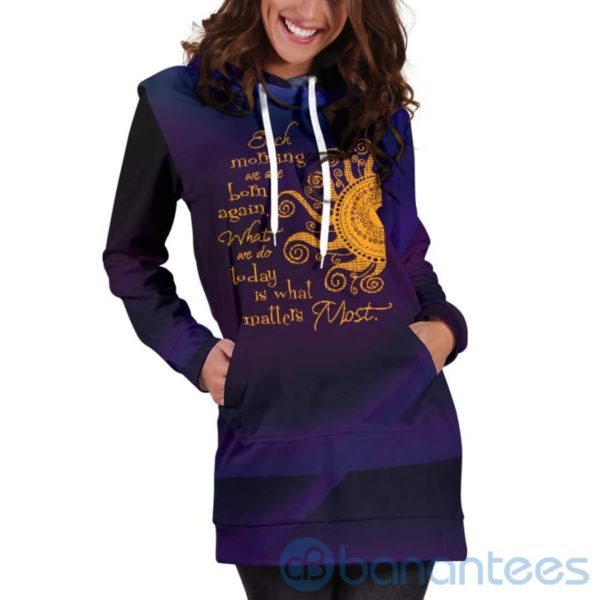 Born Again Funny Hoodie Dress For Women Product Photo
