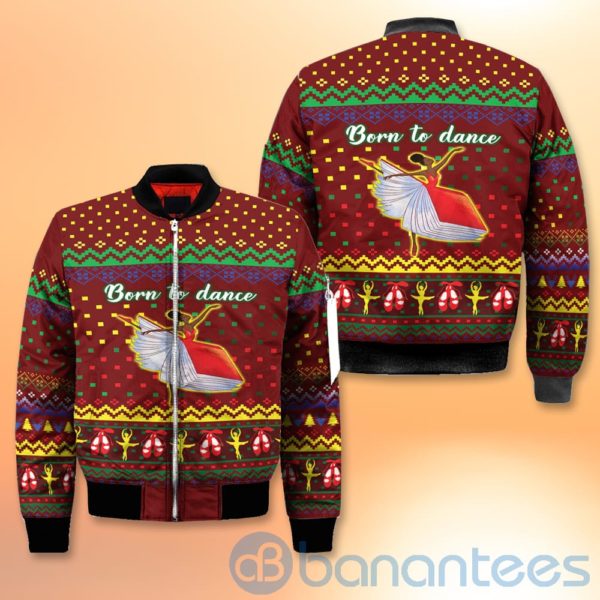 Born To Dance Ballet Girl Ugly Christmas All Over Printed 3D Shirt Product Photo
