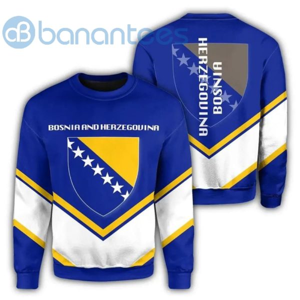 Bosniaand Herzegovina Coat Of Arms Lucian Style All Over Printed 3D Sweatshirt Product Photo